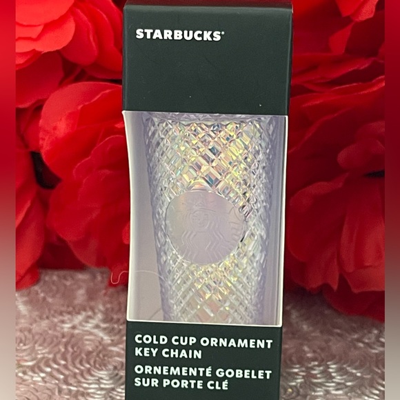 NEW 🌟Starbucks 2022 Holiday Jeweled Unicorn Tumbler Keychain Ornament - Picture 2 of 4